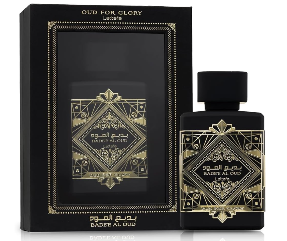Lattafa Bade'e Al Oud for Glory for Unisex Eau de Parfum Spray, 3.4 Ounce