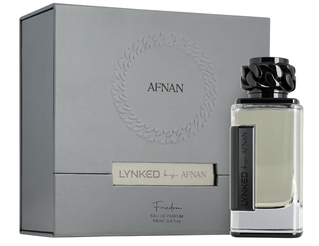 Afnan Lynked Freedom (Black) For Men Eau De Parfum, 3.4 Fl. Oz