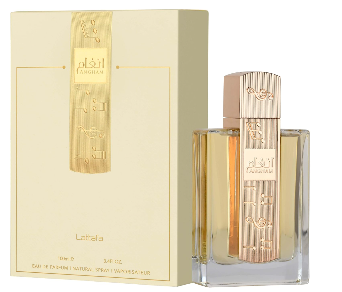 Lattafa Angham Eau de Parfum Spray for Unisex, 3.4 Ounce