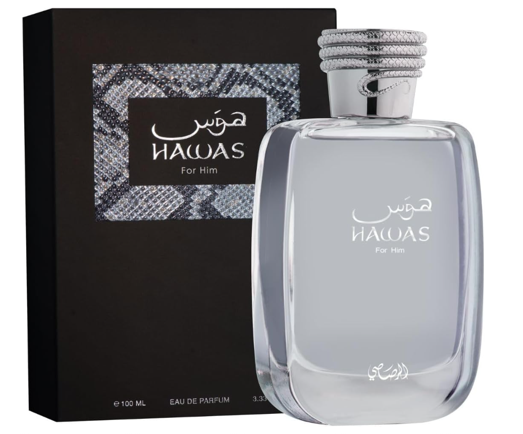 RASSASI Hawas for Men Eau de Parfum, 3.4 Ounce