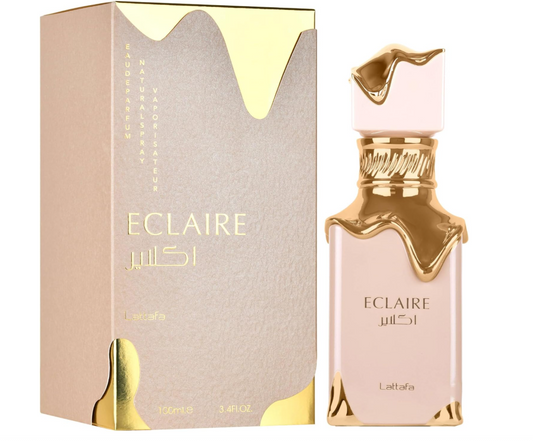 Lattafa Eclaire Eau de Parfum Spray for Women, 3.4 Ounce