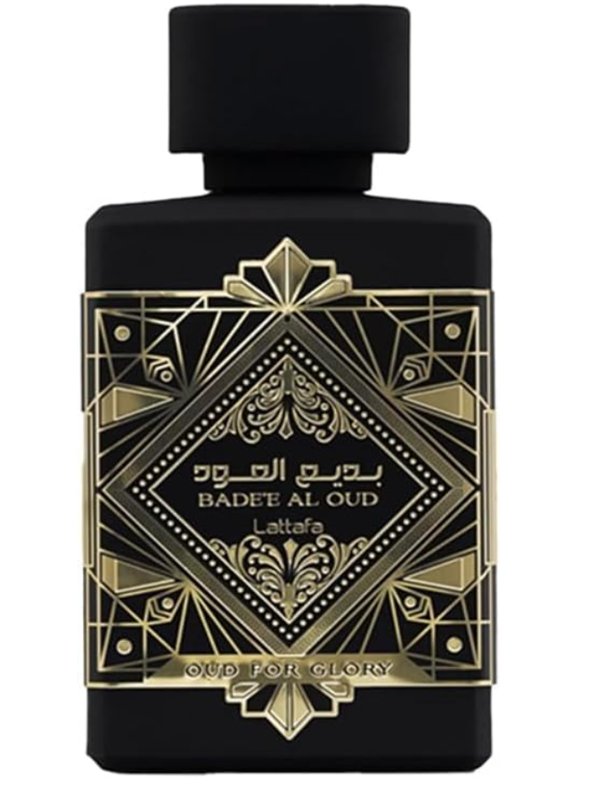 Lattafa Bade'e Al Oud for Glory for Unisex Eau de Parfum Spray, 3.4 Ounce
