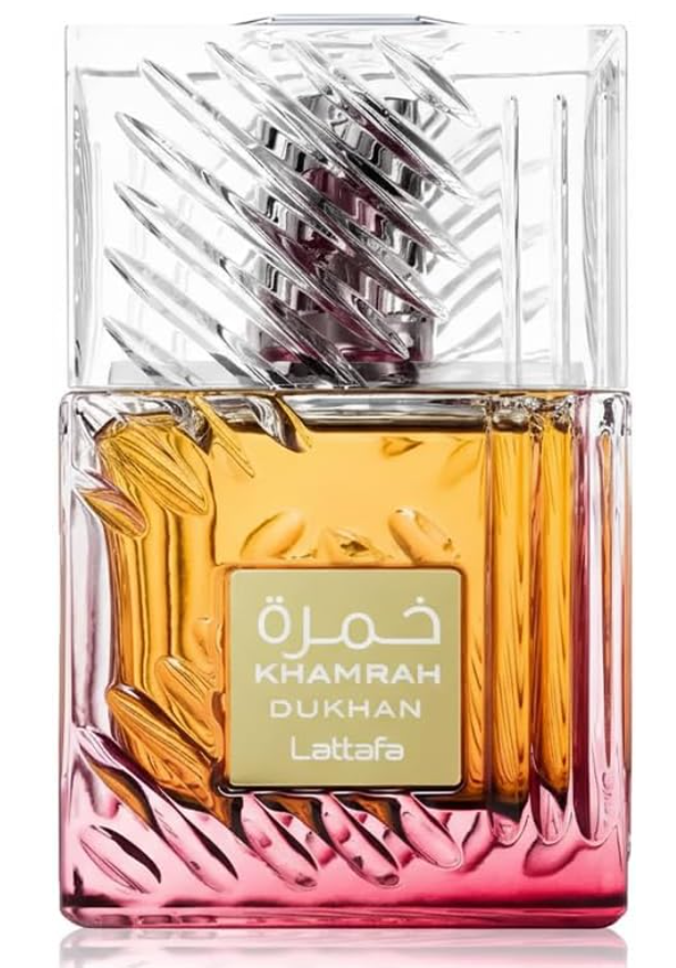 Lattafa Khamrah Dukhan Eau de Parfum Spray for Unisex, 3.4 Ounce