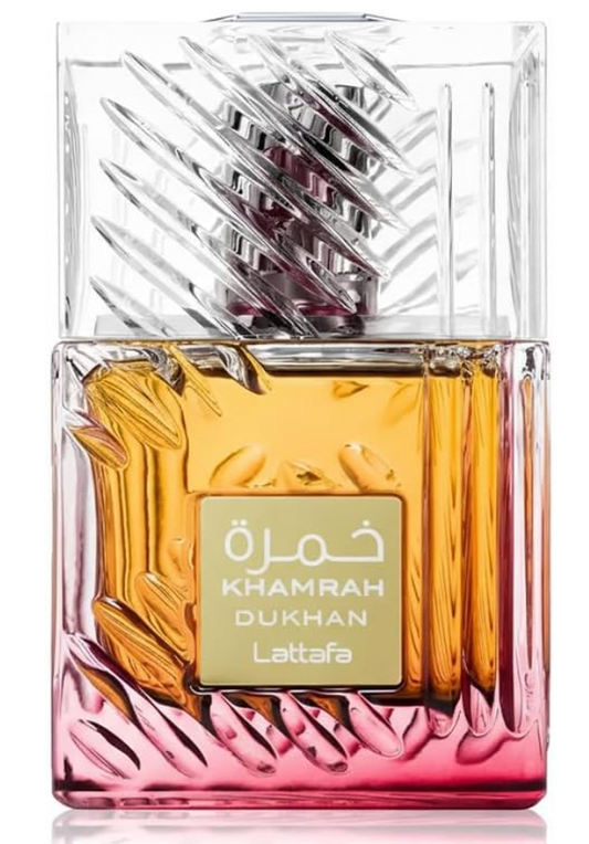 Lattafa Khamrah Dukhan Eau de Parfum Spray for Unisex, 3.4 Ounce