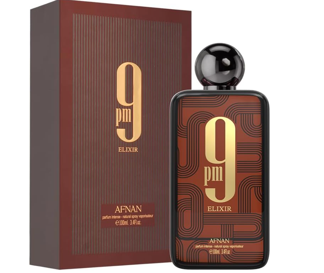 Afnan 9 PM Elixir Unisex Extrait de Parfum, 3.4 Fl. Oz